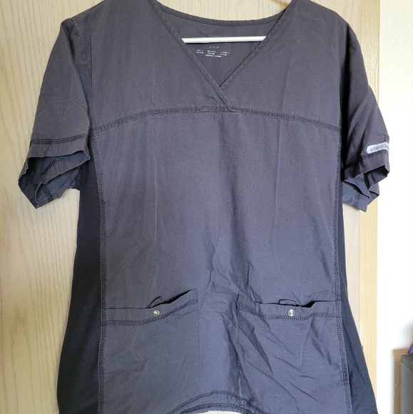 Grey Scrub Top - Picture 1 of 3